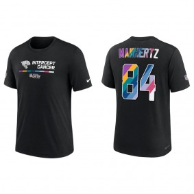 Chris Manhertz Jacksonville Jaguars Black 2022 NFL Crucial Catch Performance T-Shirt