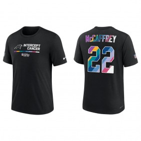 Christian McCaffrey Carolina Panthers Black 2022 NFL Crucial Catch Performance T-Shirt
