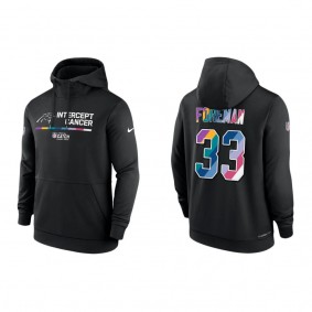 D'Onta Foreman Carolina Panthers 2022 Crucial Catch Therma Performance Pullover Hoodie