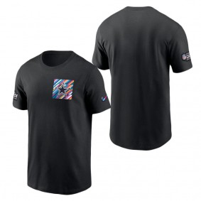 Men's Dallas Cowboys Black 2023 NFL Crucial Catch Sideline Tri-Blend T-Shirt