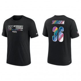 Danny Johnson Washington Commanders Black 2022 NFL Crucial Catch Performance T-Shirt