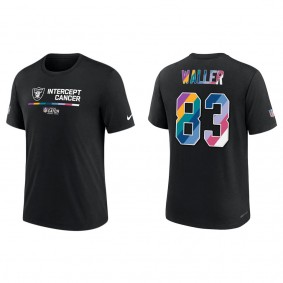Darren Waller Las Vegas Raiders Black 2022 NFL Crucial Catch Performance T-Shirt