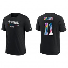 Deonte Harris New Orleans Saints Black 2022 NFL Crucial Catch Performance T-Shirt
