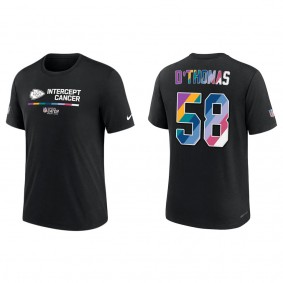 Derrick Thomas Kansas City Chiefs Black 2022 NFL Crucial Catch Performance T-Shirt