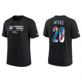 Eli Apple Cincinnati Bengals Black 2022 NFL Crucial Catch Performance T-Shirt