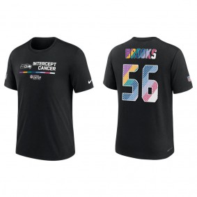 Jordyn Brooks Seattle Seahawks Black 2022 NFL Crucial Catch Performance T-Shirt