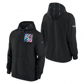 Men's New England Patriots Black 2023 NFL Crucial Catch Club Pullover Hoodie