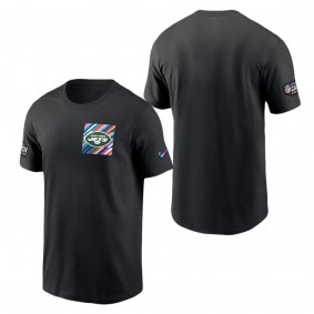 Men's New York Jets Black 2023 NFL Crucial Catch Sideline Tri-Blend T-Shirt
