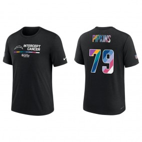 Trey Pipkins Los Angeles Chargers Black 2022 NFL Crucial Catch Performance T-Shirt