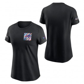Women's Buffalo Bills Black 2023 NFL Crucial Catch Sideline T-Shirt